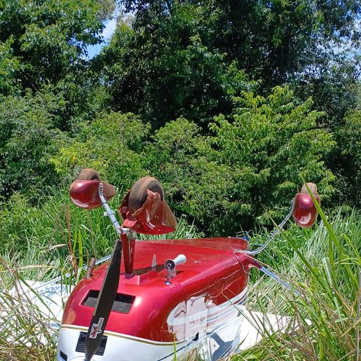 Piloto faz pouso de emergência em plantação no interior de Iraceminha