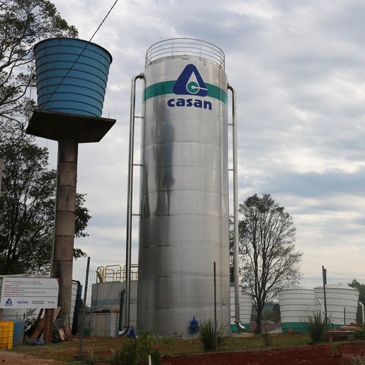 Investimentos em reservatórios de água marcam ano da CASAN em Iporã do Oeste