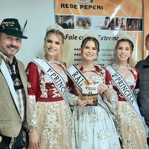 Soberanas de SJO divulgam a Deutsche Woche na Rádio Oeste