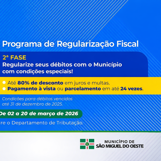 Contribuintes têm até 20 de março para renegociar dívidas com a prefeitura de SMO