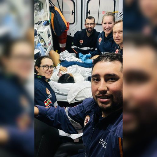 SAMU de Itapiranga realiza mais um parto em ambulância