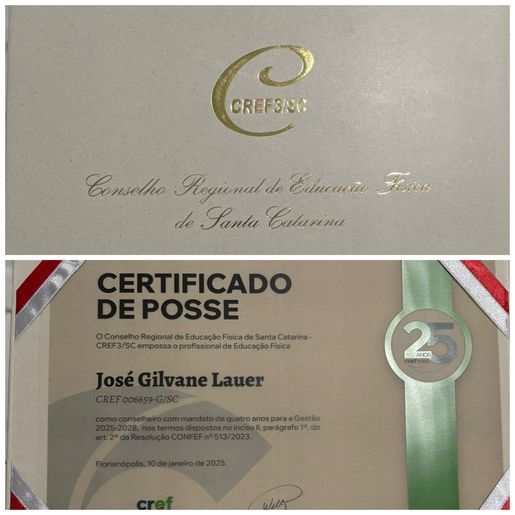 Professor de Itapiranga assume vaga no CREF de Santa Catarina