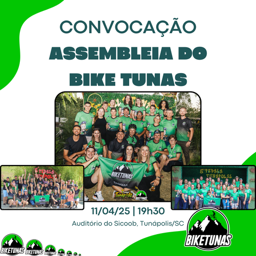 Bike Tunas promoverá assembleia para formalização do grupo
