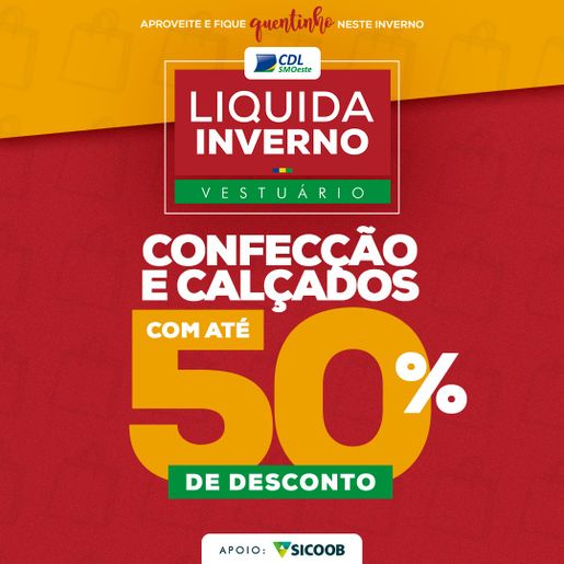 Liquida Inverno Vestuário começa nesta quarta-feira em SMO