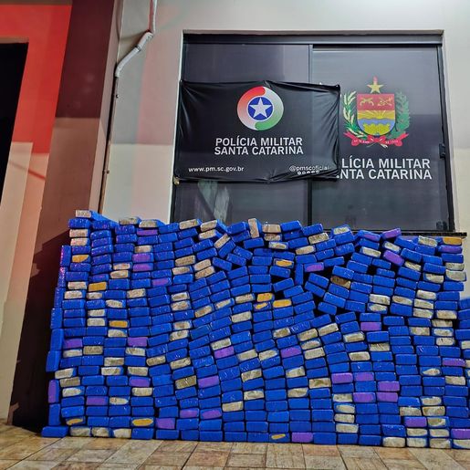 Polícia Militar apreende 395 kg de maconha em Novo Horizonte