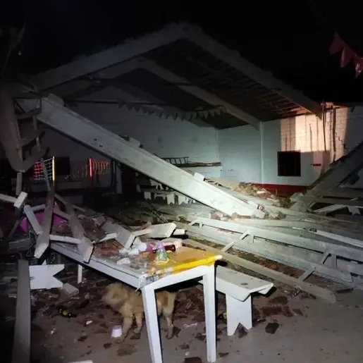 Confirmada morte de criança atingida por telhado no Oeste