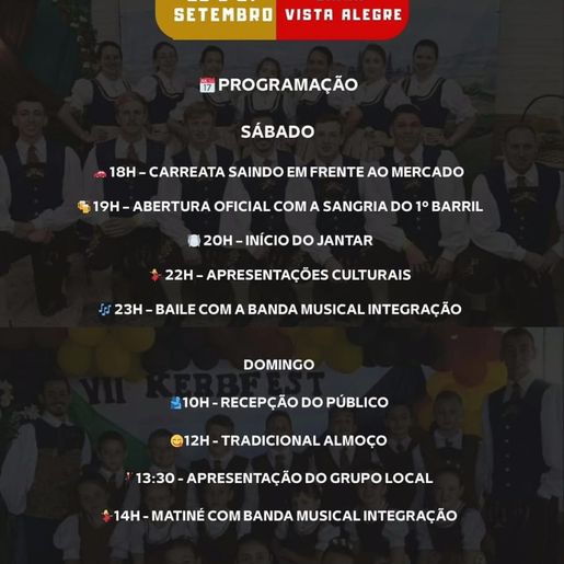 Vista Alegre se prepara para a 31ª KerbFest e 9ª Tripa Recheada com música e culinária alemã