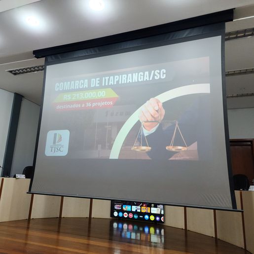 Comarca de Itapiranga distribui R$ 213 mil para 36 entidades