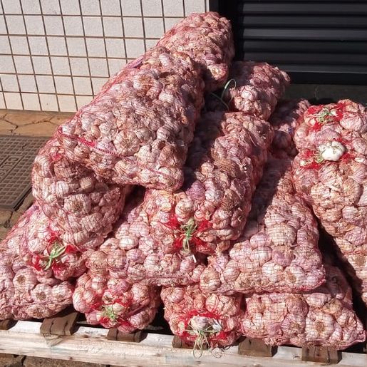 PM apreende 200 quilos de alho durante operação na fronteira