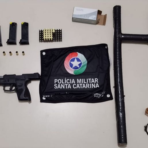 PM de SMOeste prende três pessoas por disparos de arma de fogo e danos