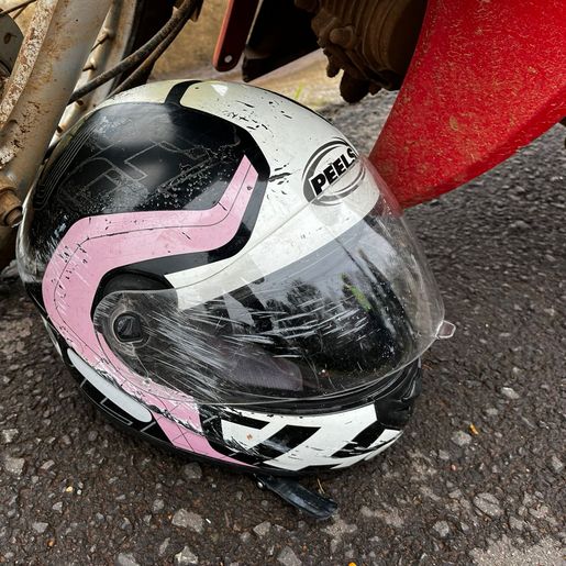 Motociclista fica gravemente ferida em acidente no interior de SMOeste