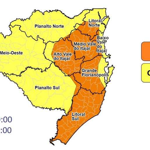 Extremo Oeste pode registrar até 40°C antes da chegada de temporais em SC