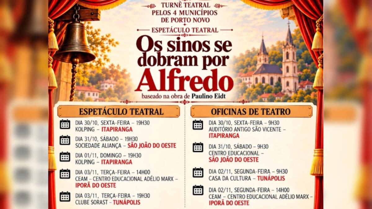 Municípios de Porto Novo recebem a partir de sexta-feira peça teatral especial