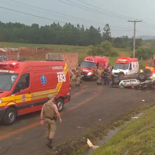 Policial ferido em acidente com viatura em SC morre no hospital