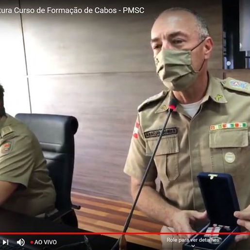 Polícia Militar de Santa Catarina realiza formatura do curso de Cabos on-line