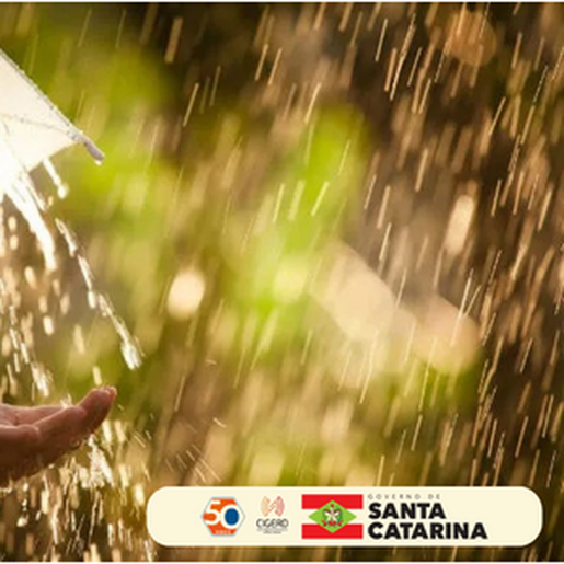 Defesa Civil de SC alerta para mudança no tempo a partir desta segunda-feira