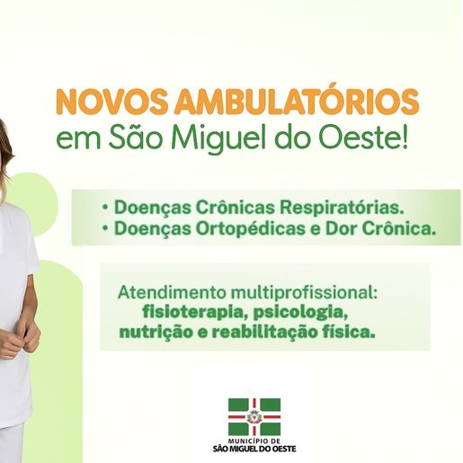 São Miguel amplia rede de saúde com dois novos ambulatórios especializados