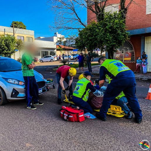 Atropelamento deixa mulher ferida em São Miguel do Oeste