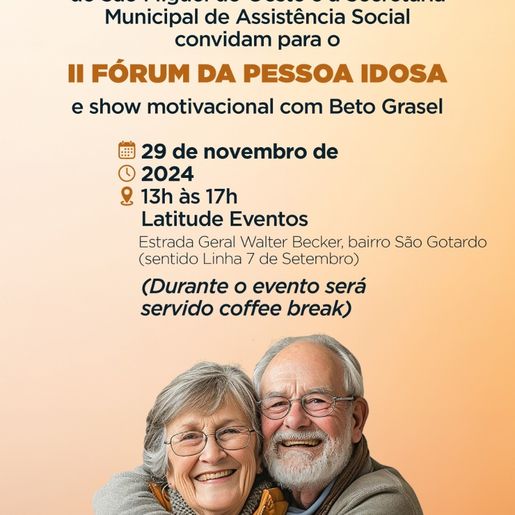 SMO realiza fórum da pessoa idosa com expectativa de mais de mil participantes
