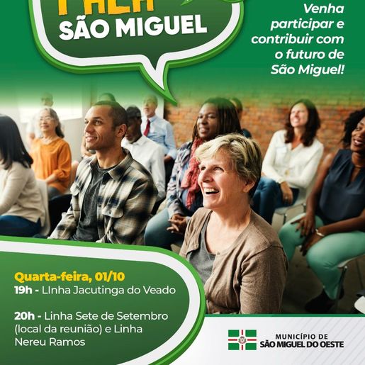 Prefeitura de SMO realiza reuniões em quatro comunidades nesta semana