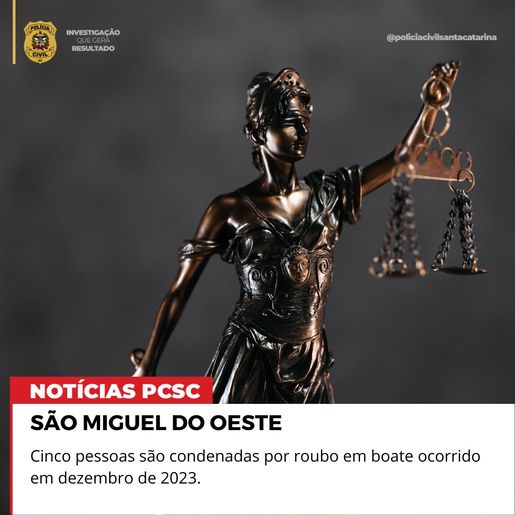 Cinco pessoas são condenadas por roubo em boate de São Miguel do Oeste