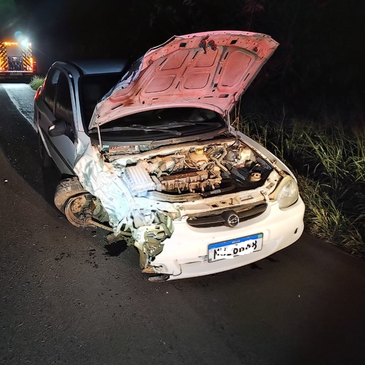 Veículo sai da pista e capota após colisão entre Descanso e Belmonte