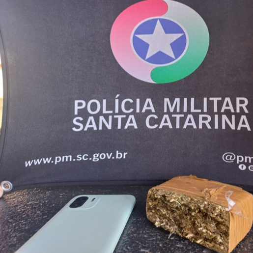 Homem é preso com maconha durante abordagem em São Lourenço do Oeste