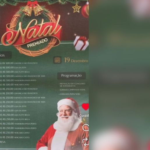 Campanha "Natal Premiado" vai sortear R$ 10 mil em vales-compras em Barra Bonita
