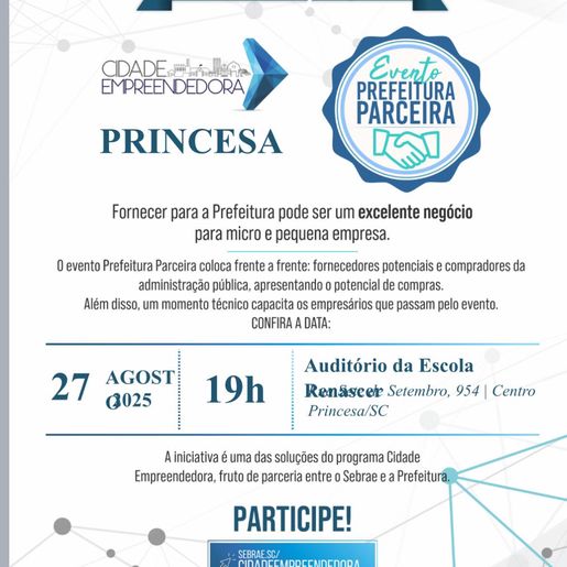 Prefeitura de Princesa realiza evento para empreendedores