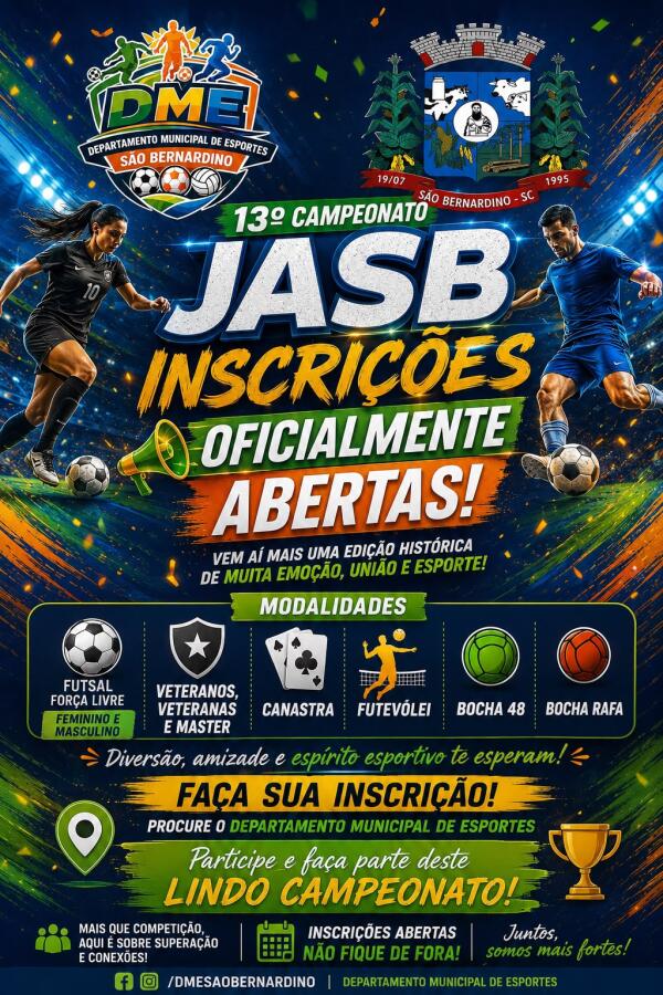 Congresso técnico define regulamento e datas dos 13º Jogos Abertos de São Bernardino