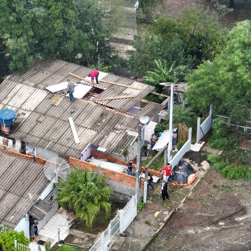 Veja a cobertura completa e as fotos do temporal que causou estragos em São Miguel do Oeste