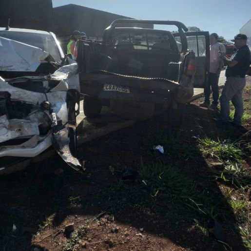 Colisão com três veículos é registrada na BR 163 em Guarujá do Sul