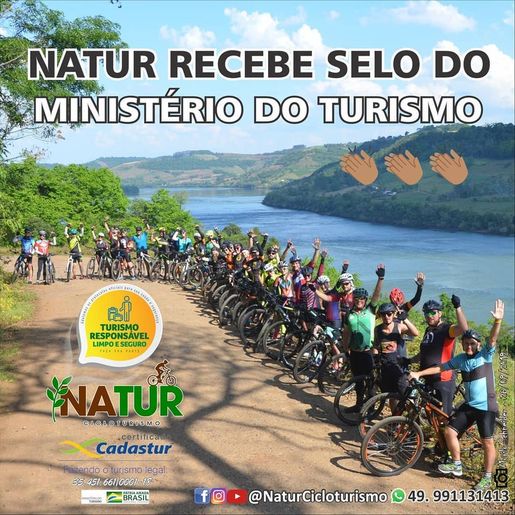 Agência de cicloturismo de Tunápolis obtém selo de turismo responsável, seguro e limpo