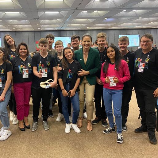 Vereadores Mirins de Itapiranga participam de capacitação na capital do estado