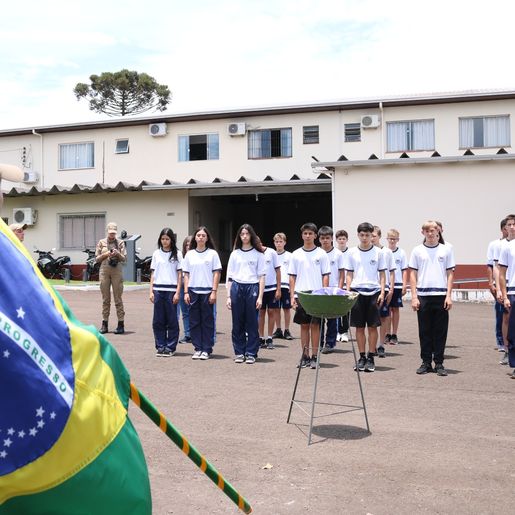 Dia da Bandeira é celebrado com cerimônia no 11º Batalhão da PM em SMO