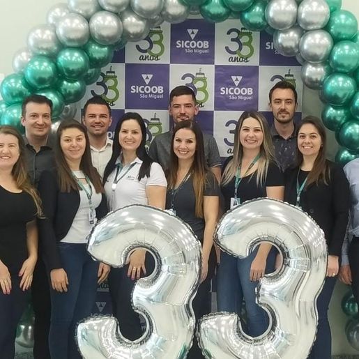 Sicoob São Miguel completa 33 anos nesta segunda-feira, 25