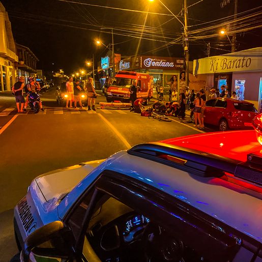Atropelamento deixa ciclista ferido em Guaraciaba; confira o vídeo