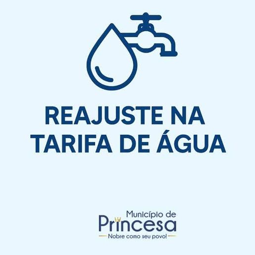 SAMAE de Princesa reajusta tarifa de água em 5,62%
