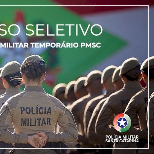 Santa Catarina abre mais de 1,4 mil vagas para policial militar temporário