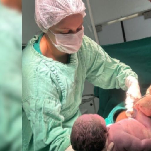 Bebê gigante quebra recorde, nasce com mais de 6 kg e impressiona médicos em Minas Gerais