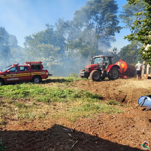 Incêndio no interior de Itapiranga atinge quatro hectares de mata nativa
