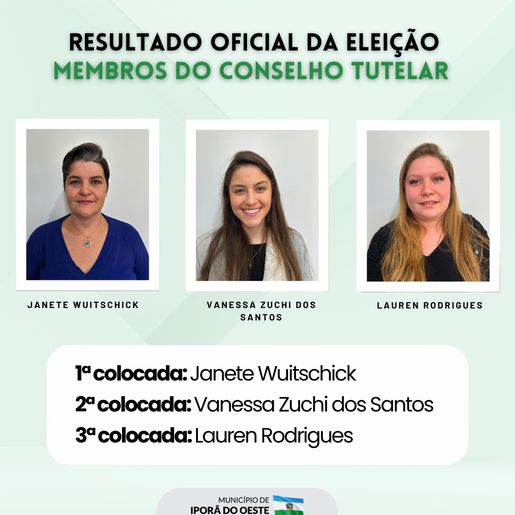 Conselho Tutelar de Iporã do Oeste elege suas conselheiras