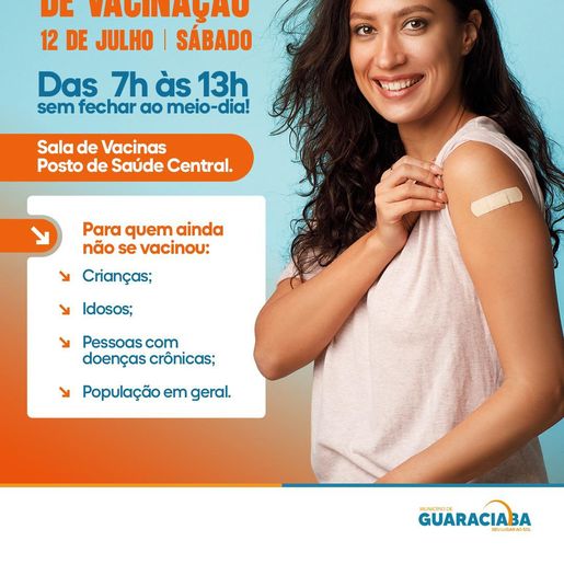 Guaraciaba realiza novo Dia D de vacinação contra a gripe neste sábado