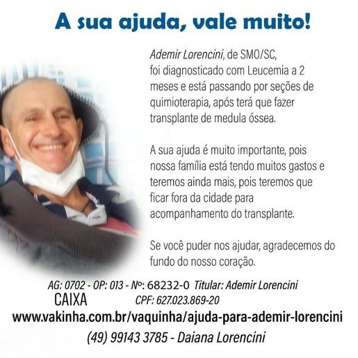 VÍDEO: Filhas fazem campanha para tratamento de saúde do pai com leucemia