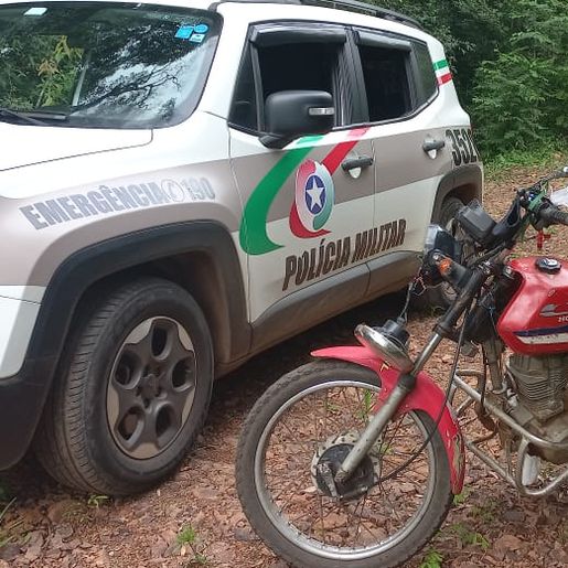 Motocicleta furtada é recuperada em São Miguel do Oeste