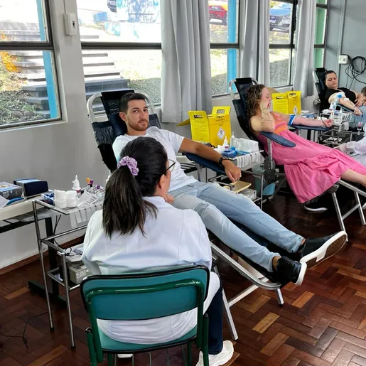 Hemosc realiza a coleta de 80 bolsas de sangue em São Miguel do Oeste