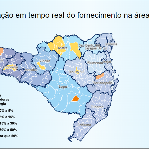 Ciclone deixa 100 mil unidades sem energia elétrica em Santa Catarina