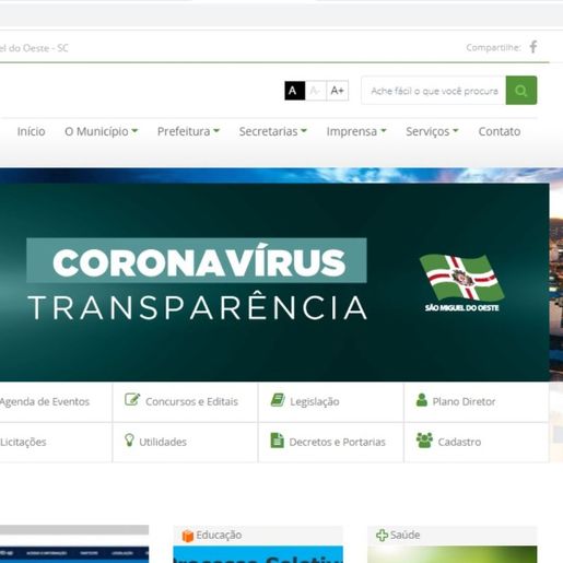 Site oficial de São Miguel do Oeste ganha adaptações de acessibilidade