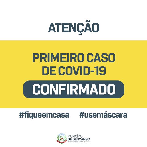 Teste rápido confirma primeiro caso de Covid-19 em Descanso