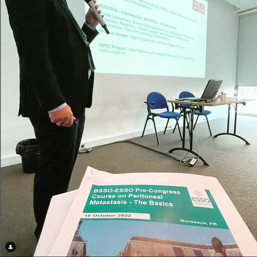 Cirurgião do HRTGB ministra palestra em congresso europeu de cirurgia oncológica